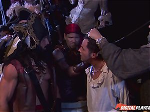 Pirate slides his phat prick into jaw-dropping blondie Jesse Jane
