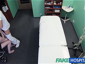 FakeHospital ultra-cute ginger-haired rides doc for cash
